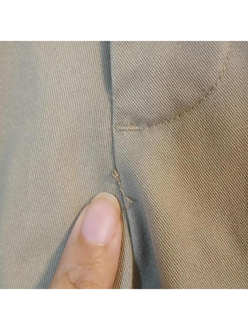 Perry Ellis Portfolio Men's 36x29 Tan Dress Pants - Flawed Dark Stains - Picture 11 of 12
